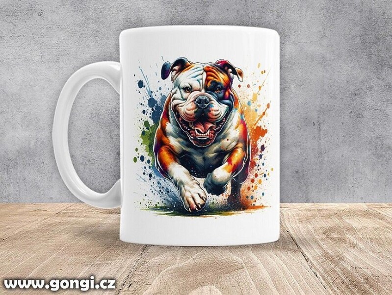 Hrnek - 0213 - Americký buldok - American Bulldog